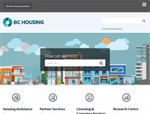 Tablet Screenshot of bchousing.org